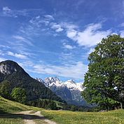 traumhaftes Panorama im Saalachtal 